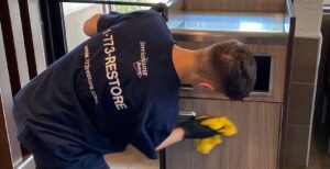 Commercial fire damage restoration by servicemaster dcs
