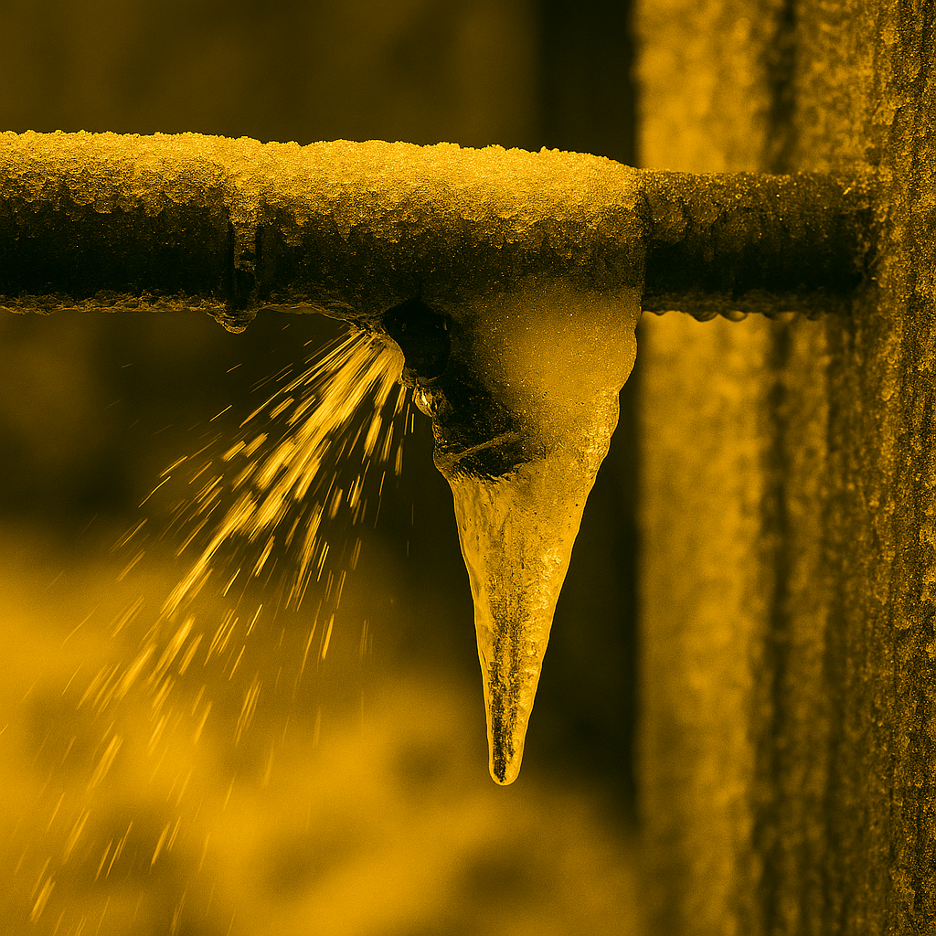 frozen pipe burst ServiceMaster