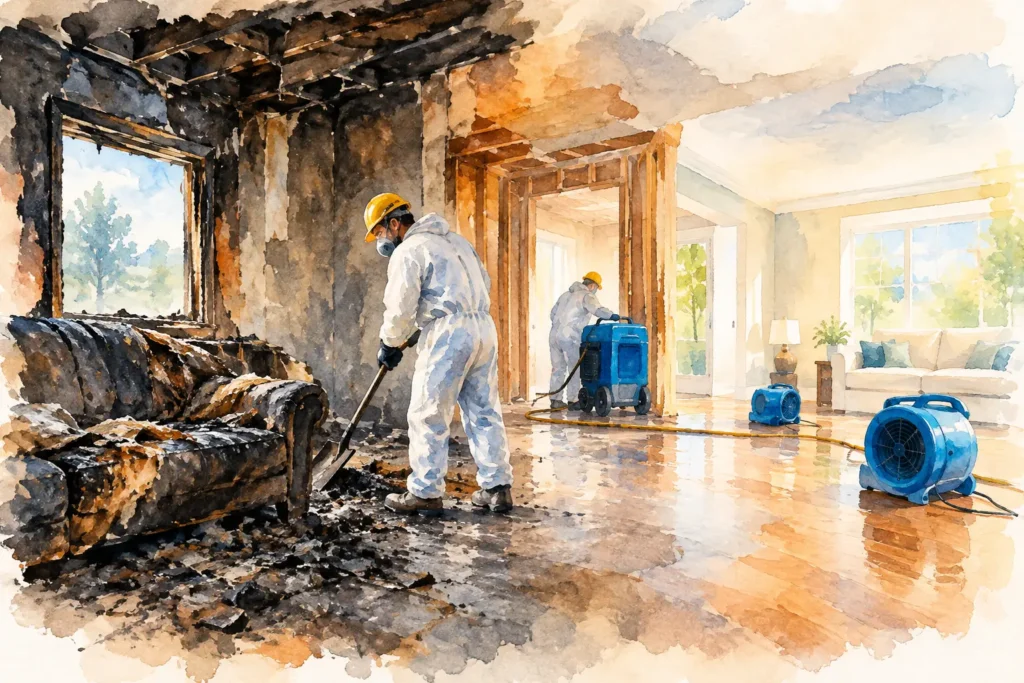 What Fire Damage Restoration Looks Like After a Loss